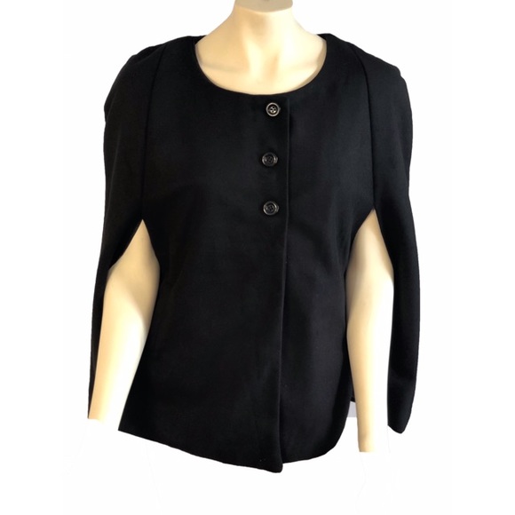 Stylish Black Poncho - Picture 3 of 3